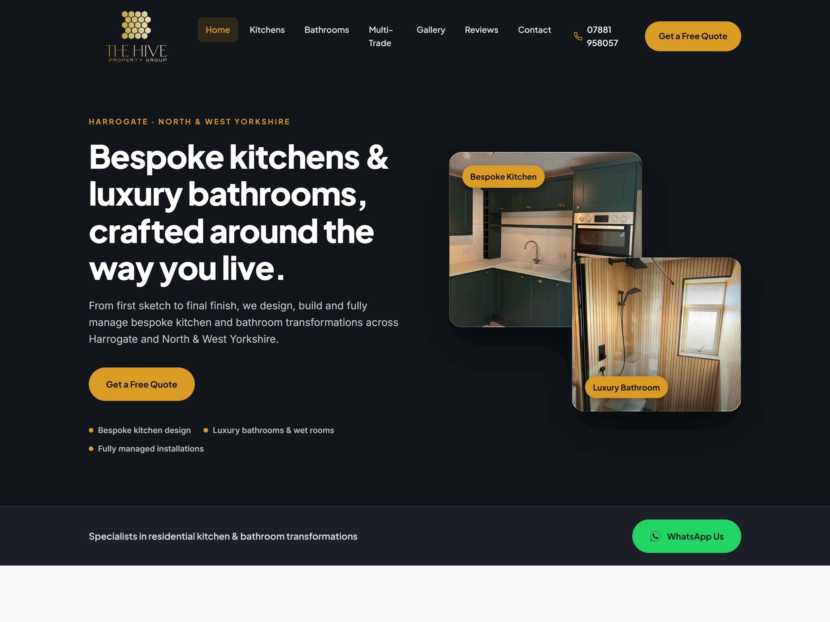 The Hive Property Group website screenshot